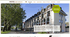 Desktop Screenshot of hotel-drei-morgen.de