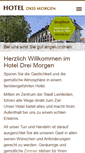 Mobile Screenshot of hotel-drei-morgen.de